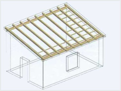 Устройство односкатной крыши, самой простой по конструкции