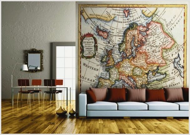 Фотообои «карта мира»: стильные географические сюжеты