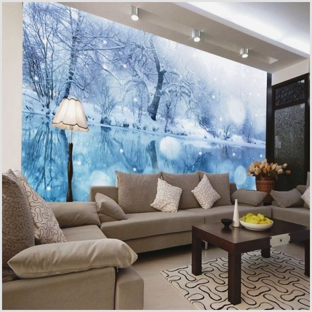 Особенности украшения комнаты с помощью фотообоев с зимними пейзажами