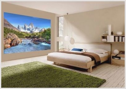 Украшаем комнату с помощью фотообоев с горными пейзажами