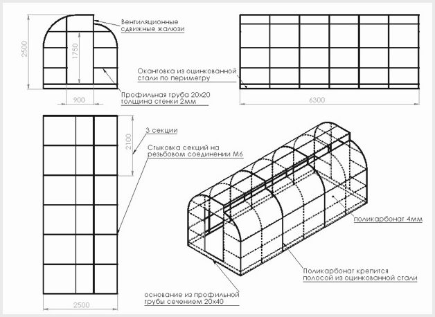 Поликарбонат: размеры различных типов листового материала и цена