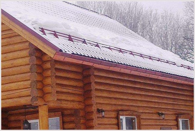 Снегозадержатели на крыше из металлочерепицы: выбираем, монтируем