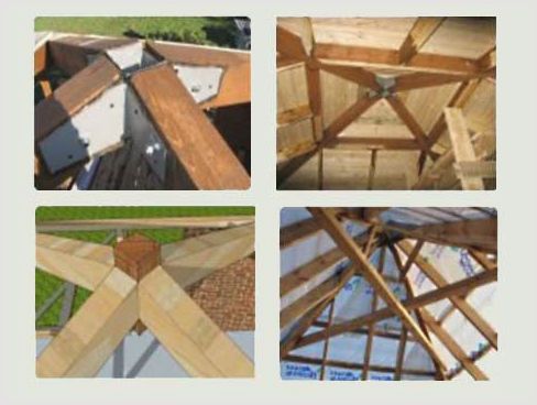 Стропильная система шатровой крыши: сопряжение ее отдельных частей