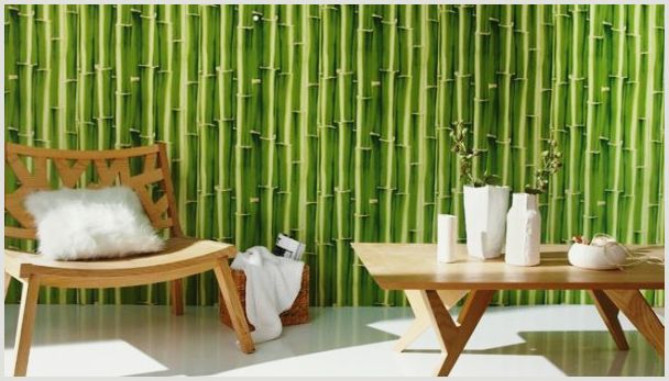 Обои из бамбука в интерьере кухни: подберите лучшее решение (+15 фото)!