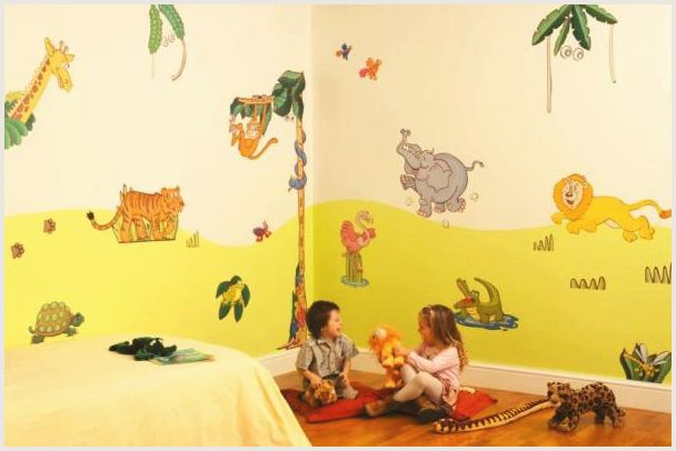 Яркий и веселый интерьер для ребенка – это просто! учимся выбирать наклейки на обои в детскую комнату