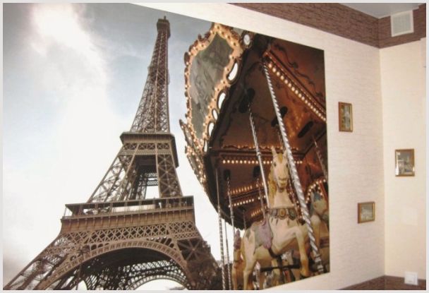 Преображаем пространство с помощью чувственных фотообоев на тематику парижа