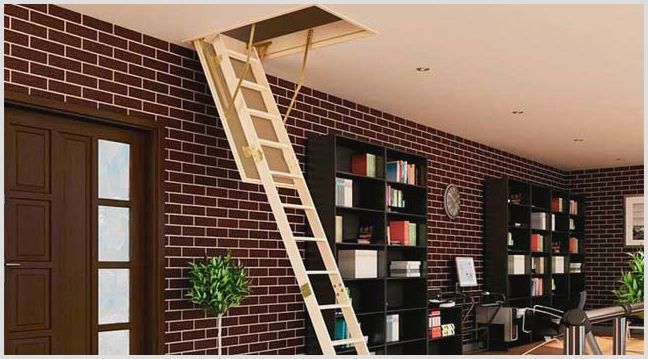 Выдвижная лестница на чердак: особенности конструкции и ее преимущества