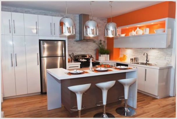 Красивый дизайн стен на кухне: какие обои лучше клеить + фото практичных вариантов отделки