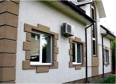 Декоративная отделка фасадов зданий пенопластом