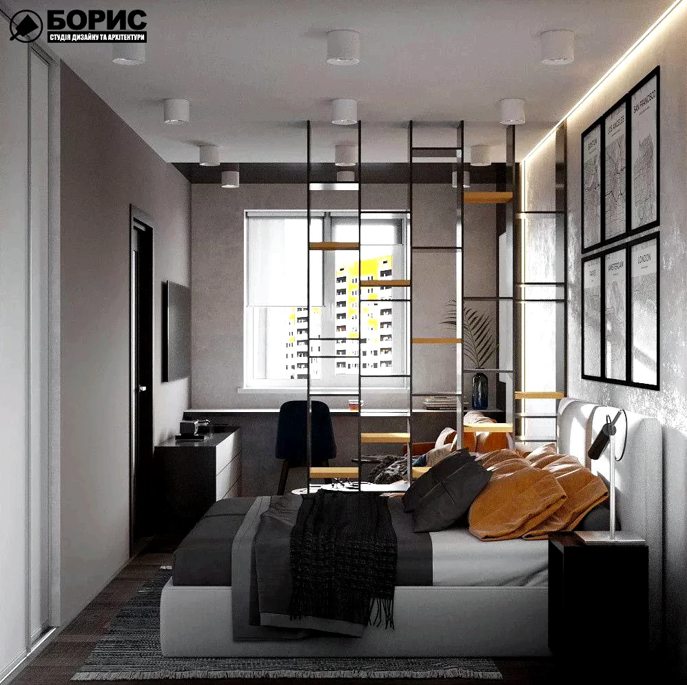 Дизайн однокімнатної квартири 30 м²